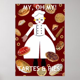 Kitchen Martzkin "...Tartes & Pies" Poster
