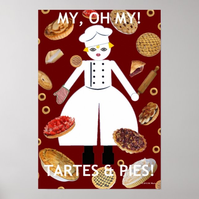 Kitchen Martzkin "...Tartes & Pies" Poster (Vorne)