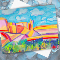 Kitchen Mesa Wacky Watercolor Art