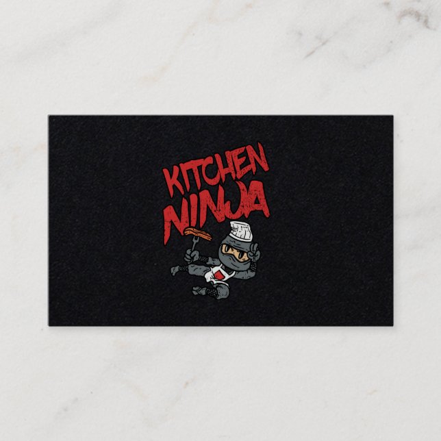 Kitchen Ninja Kochen GRILLEN Visitenkarte (Vorderseite)