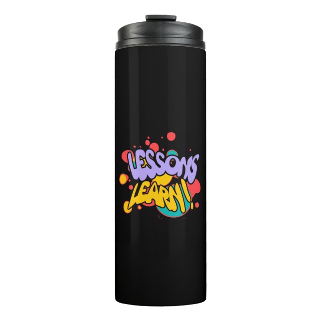KITCHEN PAINT SPLASH LESSONS THERMAL TUMBLER  THERMOSBECHER (Vorderseite)
