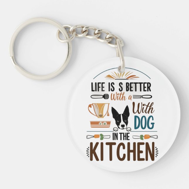 Kitchen Pup Liebe Schlüsselanhänger (Vorderseite)