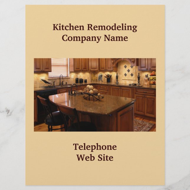 Kitchen Remodeler4 Business Flyer (Vorne)