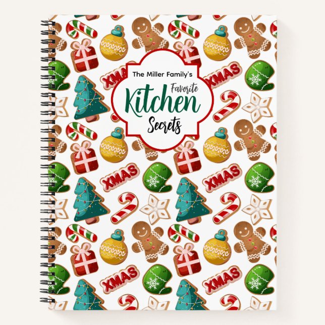 Kitchen Secrets Christmas Gingerbread Recipe Notizbuch (Vorderseite)