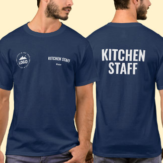 Kitchen Staff T-Shirt Uniform Custom Name Logo