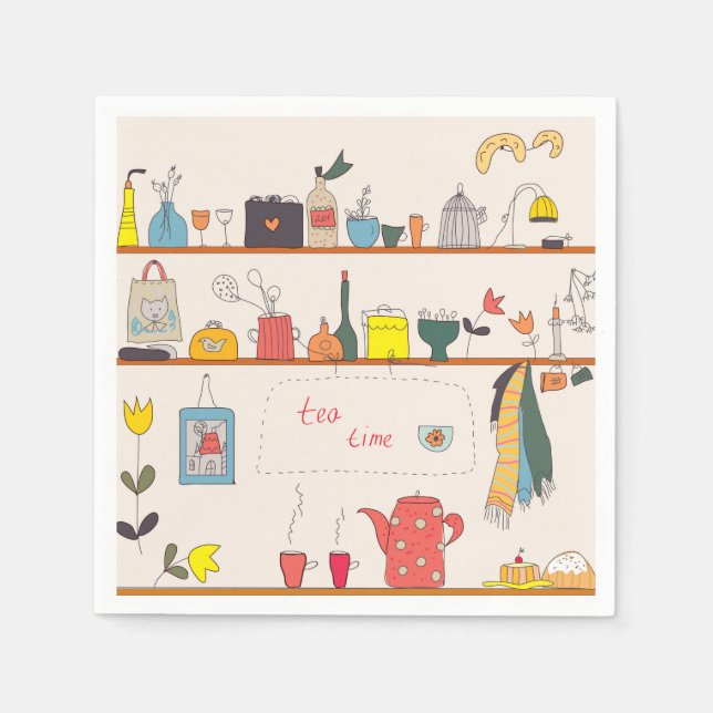 Kitchen Tea Time Serviette (Vorderseite)