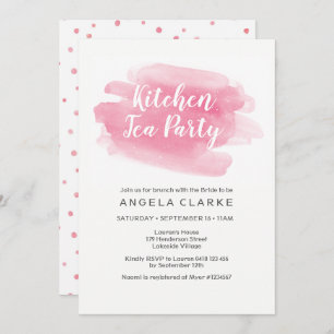 Kitchen Tee Party Bridal Dusche Einladung