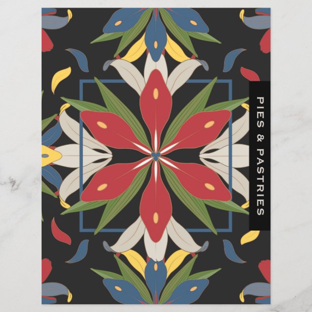 Kitchen Tile Recipe Divider | Pies & Pastries (Vorderseite)