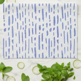 Kitchen Towel - Blue Stripe Pattern Geschirrtuch