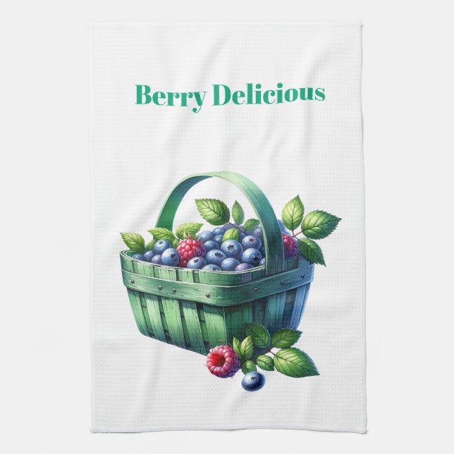 Kitchen Towels-Berry Basket Kitchen Towel Geschirrtuch (Vertikal)