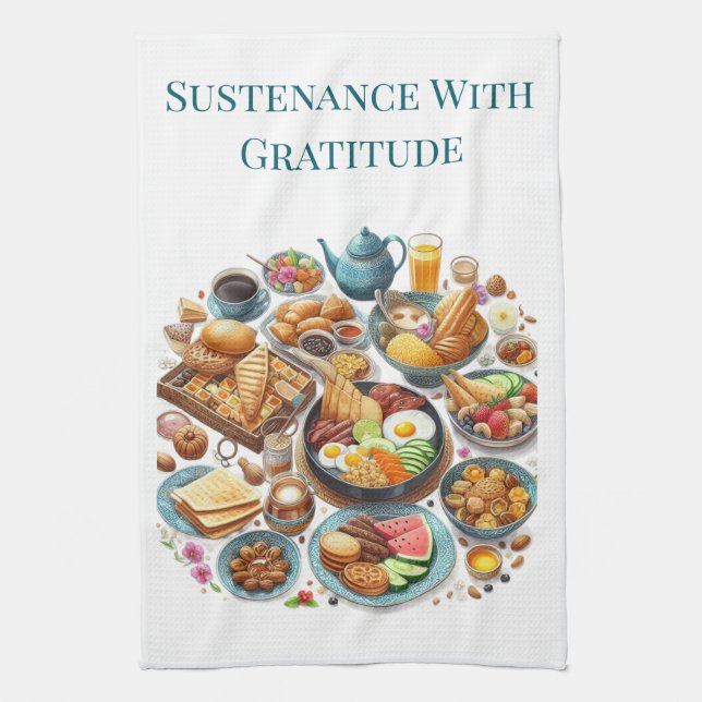 Kitchen Towels-Islamic Themed Kitchen Towel Geschirrtuch (Vertikal)
