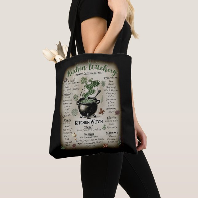 Kitchen Witchery Magical Herbs Correspondenz Tasche (Von Nahem)