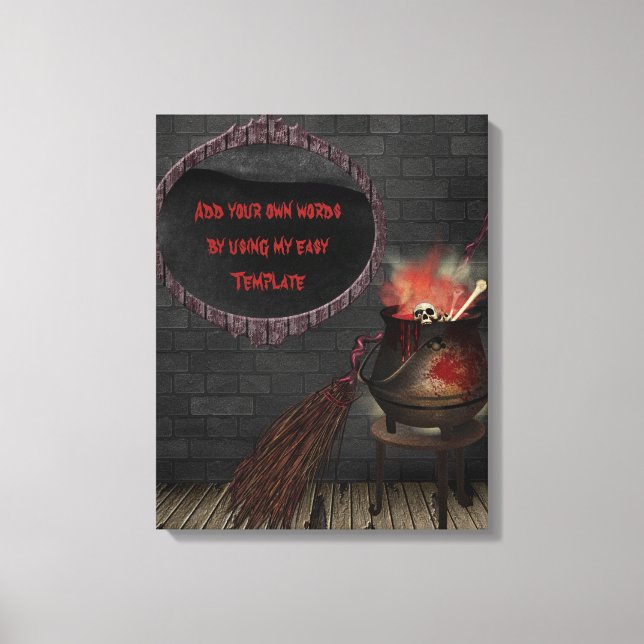Kitchen Witz Canvas Print Leinwanddruck (Vorderseite)