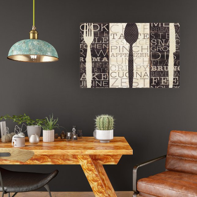 Kitchen Words Trio Leinwanddruck (Von Creator hochgeladen)