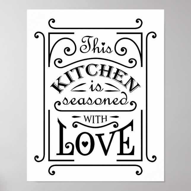 Kitchen-Zitat Poster (Vorne)