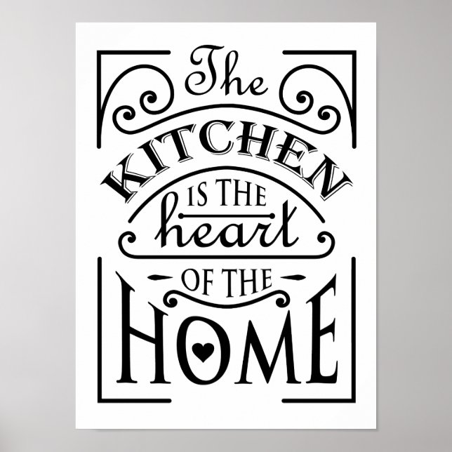 Kitchen-Zitat Poster (Vorne)