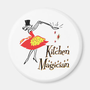 Kitchenette Magician Retro Kochkunst Magnet