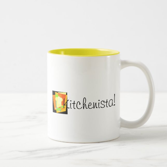 Kitchenista! Kaffee-Tasse Zweifarbige Tasse (Rechts)