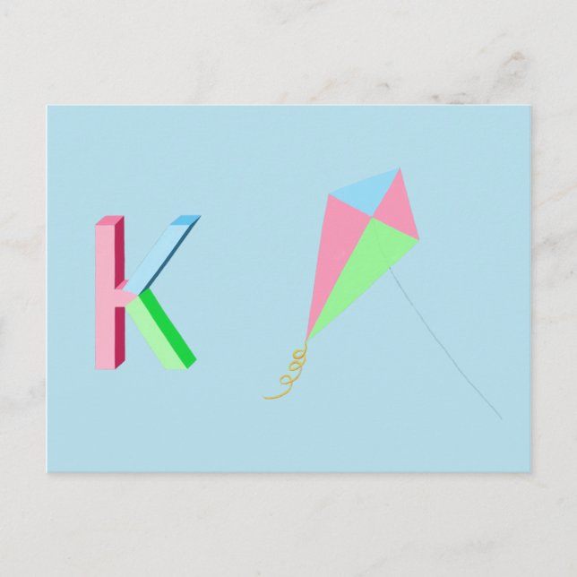 Kite Card Postkarte (Vorderseite)