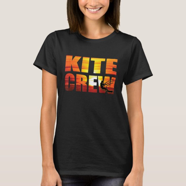 Kite Crew Great Kitesurfing Geschenk Kitesu Kitesu T-Shirt (Vorderseite)