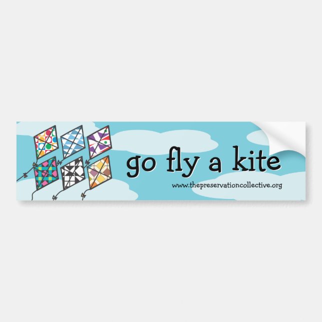 Kite Festival 2011 Go Fly a Kite Bumper Sticker (Devant)