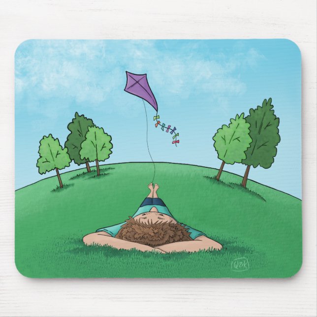 Kite Flying Design Maus Pad Mousepad (Vorne)