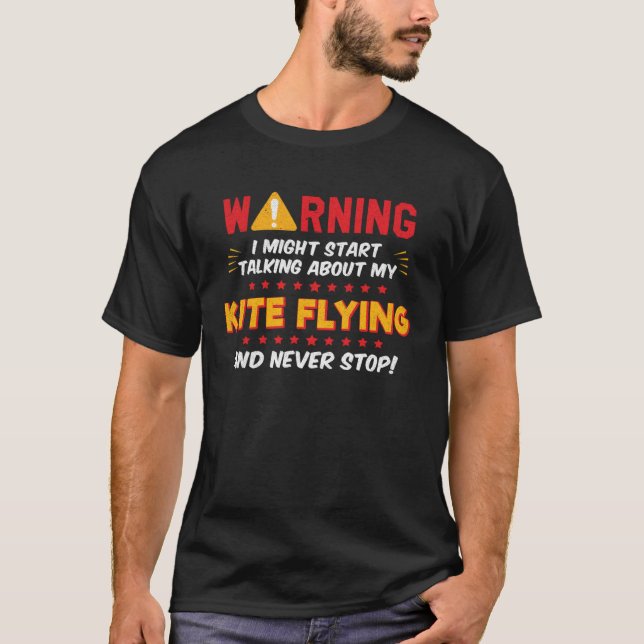 Kite Flying Joke Graphic T-Shirt (Vorderseite)