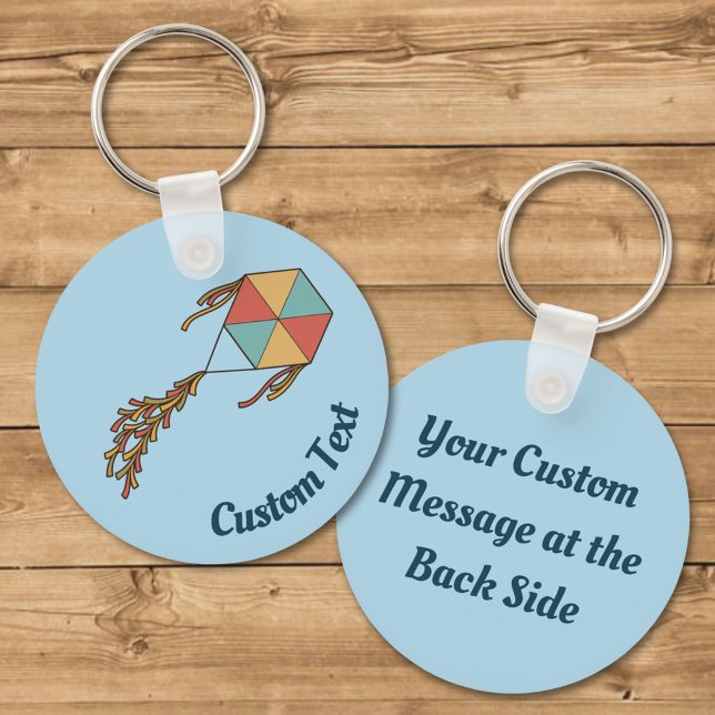 Kite Icon Light Blue Schlüsselanhänger (Von Creator hochgeladen)