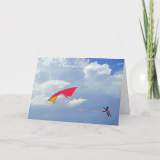 Kite Kid Feiertagskarte