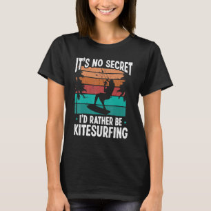 Kiteboarder Es ist kein Geheimnis Kitesurfen Vinta T-Shirt