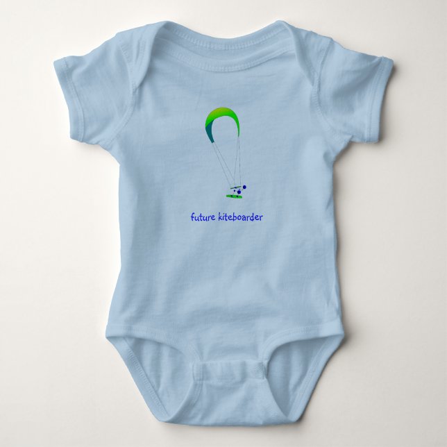 Kiteboarding Kitesurfing Baby T - Shirt (Vorderseite)