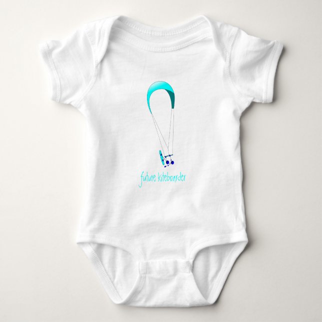 Kiteboarding Kitesurfing Geschenke Baby Strampler (Vorderseite)