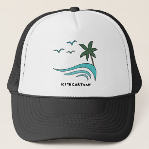 Kiteboarding/kitesurfing - kitecartoon truckerkappe