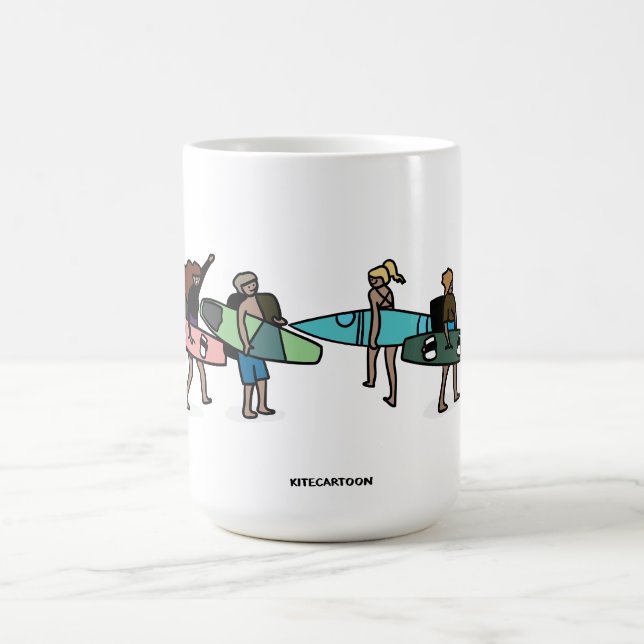 Kiteboarding/kitesurfing - Kitefreunde Kaffeetasse (Mittel)