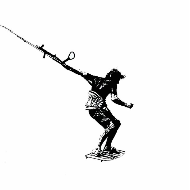 kiteboarding Kreationen Fotoskulptur Schlüsselanhänger (Vorne)