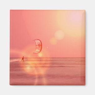 Kiteboarding Sonnenuntergang Magne Magnet