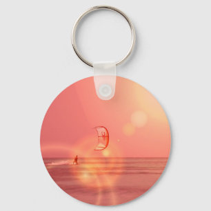 Kiteboarding Sonnenuntergang-Schlüsselanhänger Schlüsselanhänger