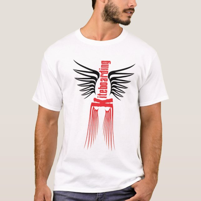 Kiteboarding T-Shirt-Entwurf T-Shirt (Vorderseite)