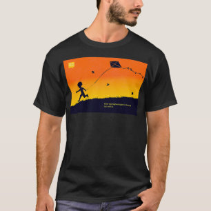 Kites rise highest against the wind T-Shirt