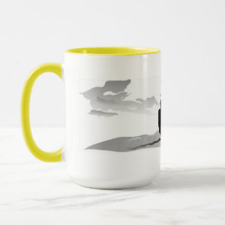 Kitesurf allé de noeuds - grand jaune de tasse de