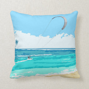 Kitesurf Blau-Kissen Kissen