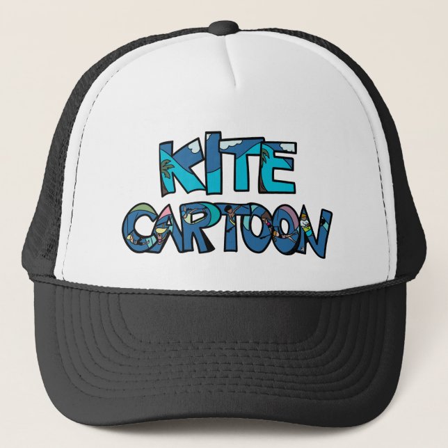 Kitesurf - Kitecartoon casquette (Devant)