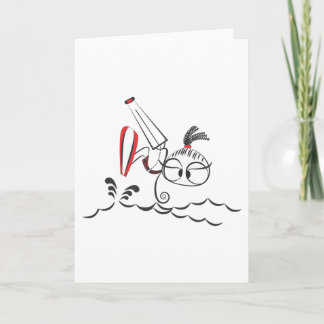 Kitesurfdoll Feiertagskarte