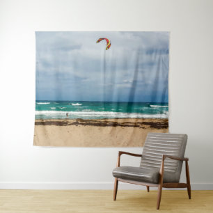 Kitesurfen, Jupiter Beach Wandteppich