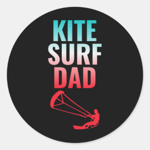 Kitesurfen Kitesurf Kiteboarding Water Sports Vate Runder Aufkleber