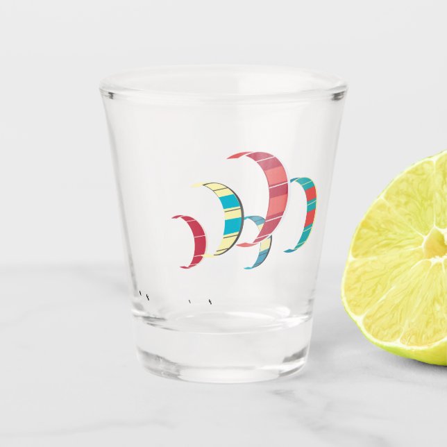 Kitesurfen Schnapsglas (Vorderseite)