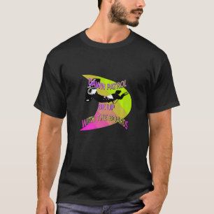 Kitesurfer Action Extreme Sport Limon und rosa T-Shirt