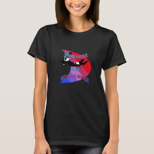 Kitesurfer Action Extreme Sport Rot und Rosa T-Shirt