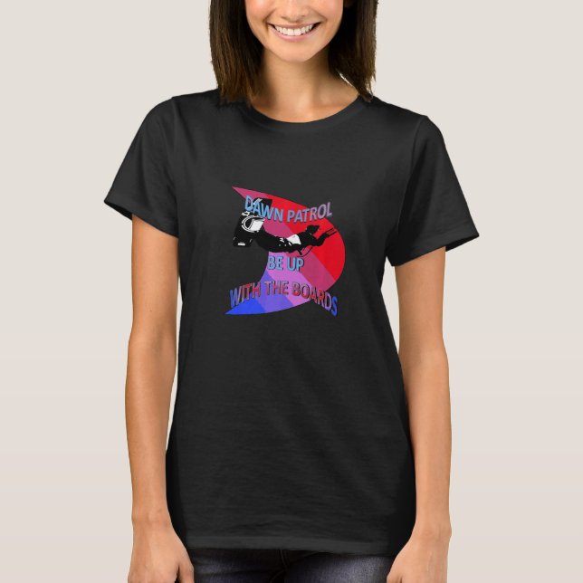 Kitesurfer Action Extreme Sport Rot und Rosa T-Shirt (Vorderseite)