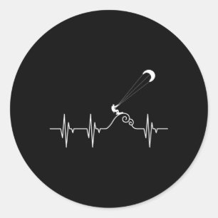 Kitesurfer Hebeat Kiteboard Kitesurfing Kiteboard Runder Aufkleber